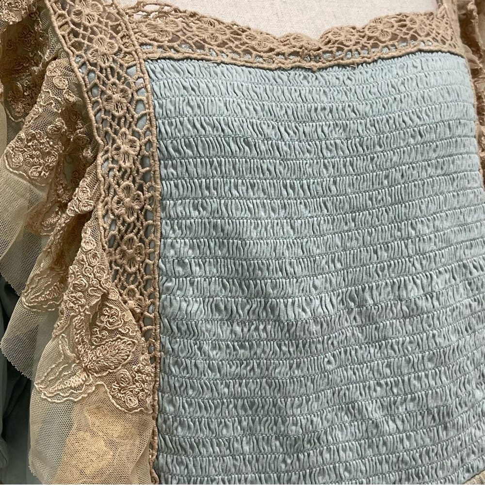 Anthropologie Forever That Girl Boho Peplum Princess Top - Picture 5 of 15